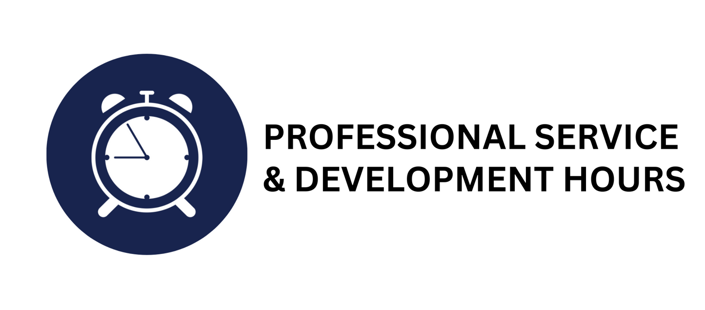 Professional Service and Development Hours